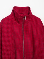 Veste Bomber à Carreaux MYST&ZA pour Femme, Nouvelle Collection Automne 2026, Style Tendance, Tempérament Simple, Coupe Ample et Polyvalente 6318268