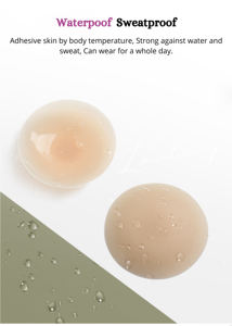 Pétales de poitrine en silicone <span class=keywords><strong>sans</strong></span> couture, couvre-mamelon invisible pour femmes, <span class=keywords><strong>sans</strong></span> colle auto-adhésive, mat, invisible, pour femmes - Product Image 3