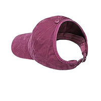 Gorra de béisbol de algodón lavado para mujer, estilo vintage, ligera, transpirable, para deportes al aire libre, con orificio para cola de caballo