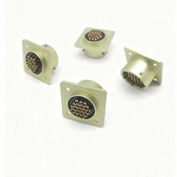 Connecteur circulaire industriel série OHS, connecteur électrique professionnel D38999, coque en alliage d'aluminium, connecteur plaqué or