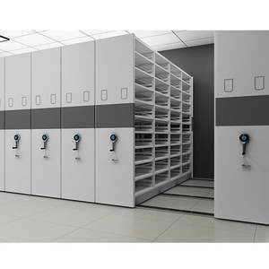 رفوف متنقلة Sysytems عالية الكثافة أرفف ضاغطة متحركة على مسار أرفف معدنية متحركة للملف - Product Image 1