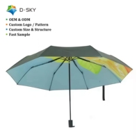 Parapluie pliant compact personnalisé en gros, ouverture et fermeture automatiques, utilisation à une main, parapluie imperméable pour distributeurs mondiaux