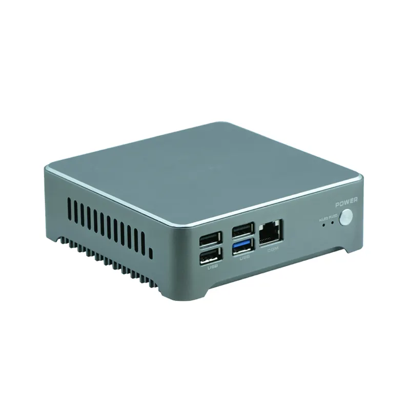 Dual lan ports nano pc box fanless mini pc i5 dc 12V linux small micro computer