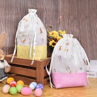 Sac cadeau décoratif à cordon pour bonbons sur le thème de Pâques, sac de présentation pour décorations de Pâques
