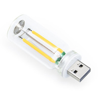 Bombilla LED Edison de Filamento USB Retro de 5V, Luz Nocturna Táctil Regulable, Estilo Incandescente Vintage, Iluminación LED Decorativa para el Hogar