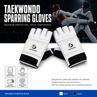 Vente Flash : Gants de Taekwondo Blancs Personnalisés pour Enfants et Jeunes, à Doigts Ouverts, avec Bande Élastique au Poignet, pour l'Entraînement et le Sparring en Arts Martiaux