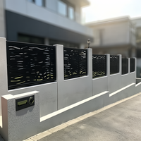 Groothandel op maat gemaakte duurzame poedercoating metalen tuinhek anti-roest frame buiten tuin beveiliging decoratief omheiningspaneel