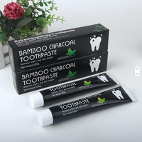 Dentifrice blanchissant au charbon de bambou noir, saveur menthe, naturel, biologique, sans peroxyde, marque privée, vente chaude