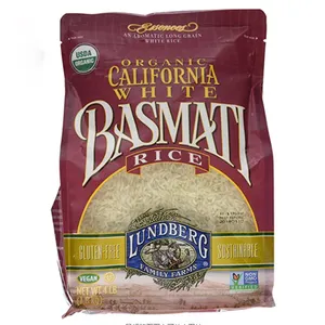 उच्च गुणवत्ता वाले खाद्य उत्पाद प्रकार और बैग पैकेजिंग क्लासिक चमेली चावल बैग हैंडल के साथ/प्लास्टिक चावल बैग 1 किलो 3 किलो 5 किलो