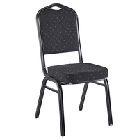 Chaise de Banquet Empilable Économique en Métal Aluminium Rouge pour Hôtel, Restaurant, Fête, Événement, Mariage et Salle de Conférence