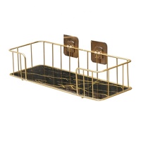 Étagère murale sans perçage en métal avec panneau UV pour salle de bain, cuisine et rangement domestique