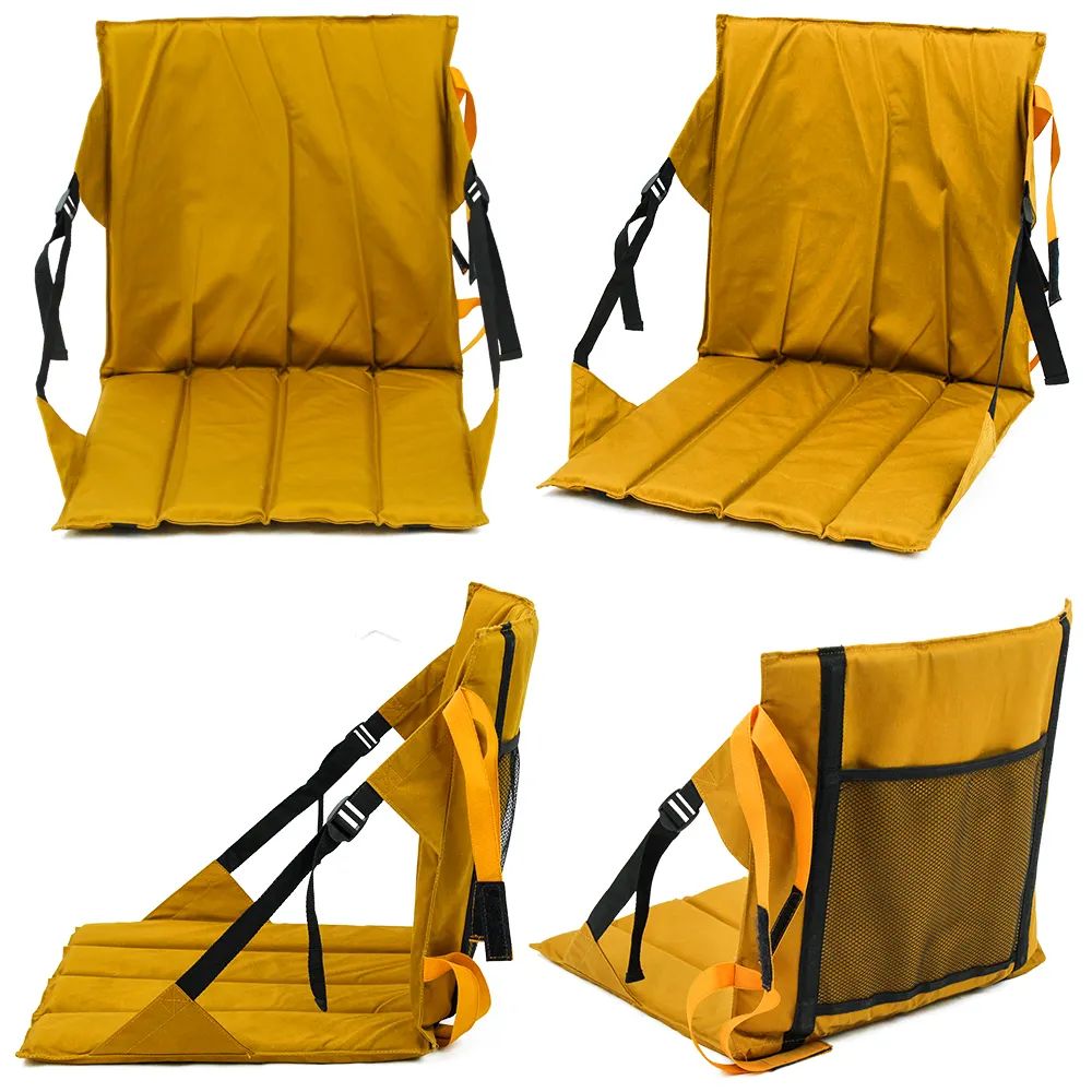 Sièges de sol pliants à dossier réglable Portable imperméable au sol rembourrés chaise de tapis de plage de Camping