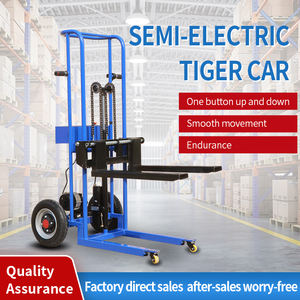 전동 보행식 리프팅 타이거 트럭 소형 지게차 휴대용 창고 상하차 핸들링 스태커 카트 - Product Image 4
