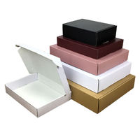 Boîte d'emballage cadeau en carton ondulé avec Logo personnalisé, coffret de livraison pliable en carton avec avion imprimé
