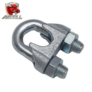 Ambull giá rẻ chất lượng cao thép carbon điện mạ kẽm din741 chúng tôi loại galv dễ uốn <span class=keywords><strong>Wire</strong></span> <span class=keywords><strong>Rope</strong></span> <span class=keywords><strong>Clip</strong></span> Metric chủ đề - Product Image 1