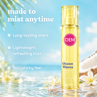 Brume corporelle parfumée longue durée Ondes océaniques pour femme, hydratante à l'acide hyaluronique, spray corporel tropical fruité floral 200ml