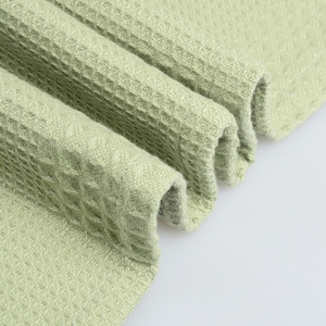 S4218 heißer Verkauf häkeln gestrickte zelluläre Waffel decken einfarbig 100 Baumwolle thermische Krankenhaus decken - Product Image 5
