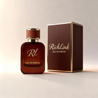 Flacon de parfum personnalisé couleur brun clair 50 ml 100 ml, flacon de parfum rose noir, flacons de parfum en verre vides avec couvercle en cuir