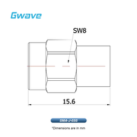 18 GHz 1 Watt Pasivado Acero inoxidable SMA Macho RF Conector de terminación de carga Accesorio