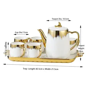 Набор керамических чайных чашек с 6 чашками