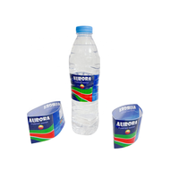 Étiquettes à manchon thermorétractable pour boissons en PVC/PET de 500ml avec impression de logo personnalisé Étiquettes pour bouteilles d'eau à usage alimentaire