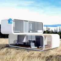 Maison conteneur préfabriquée modulaire et mobile de 20 et 40 pieds, type Tiny House en kit, avec cabine hôtelière capsule pour commerces et vie urbaine
