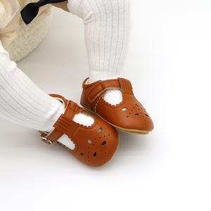 Kleinkinder erste Wandersohle weiche Sohlen Baby-Laufschuhe 0-1 Jahre alt Neugeborenes Baby-Schuhe Leder-Baby-Schuhe - Product Image 4