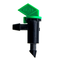 Penetes Air Flag Dripper 4 8 16 L/H 1/4 Inch Barb untuk Irigasi Tetes Mikro Tabung Bonsai dan Pembibitan
