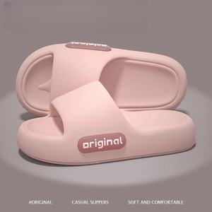 Nouvelles sandales de plage pour femmes, design tendance, semelle épaisse en EVA, antidérapantes, augmentant la taille, vente chaude, pantoufles à bout fermé - Product Image 4