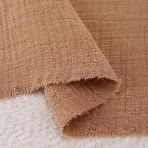 ขายส่ง Eco 2ชั้นเครปย่นผ้าลินินผ้าฝ้ายคู่ผ้ากอซมัสลินห่อผ้า - Product Image 4