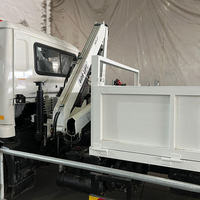 Grue de camion à bras articulé pliable de 2 tonnes, chargeur hydraulique 2000 kg, grue pour camion