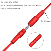 J10049 Nouvelle prise banane femelle 4 mm en cuivre nickelé avec gaine en PVC, soudable, pour amplificateur et tests en laboratoire