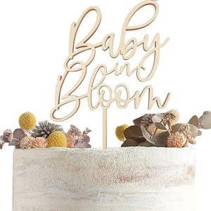 Decorazione <span class=keywords><strong>per</strong></span> Torta in Legno a Forma di Orso 'We Can Bearly Wait' <span class=keywords><strong>per</strong></span> Baby Shower, Decorazioni <span class=keywords><strong>per</strong></span> <span class=keywords><strong>Torte</strong></span> e Tavolo dei Dolci - Product Image 6