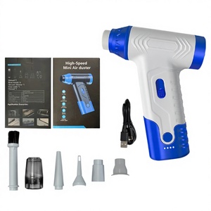 140 Handheld Fan 130000rpm High Speed Brushless Motor Dust <b>Blower</b> Industrial & DIY Use Battery-Powered 2500mAh*2 Battery Battery - Product Image 1