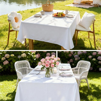 Nappe en polyester imperméable et résistante à l'huile, style nordique minimaliste, rectangulaire, sans lavage, résistante à la chaleur, pour banquet de mariage