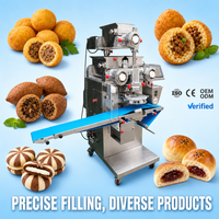 Machine d'encrustation automatique avec convoyeur, machine de formage d'aliments fourrés en acier inoxydable, moules personnalisés pour usine de snacks