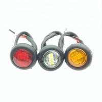 Systèmes d'éclairage de camion SAE E-mark 12V avec DOT E-mark 3/4 pouces lampe de position latérale ambre ronde pour voitures Vans camions camion bateau remorque