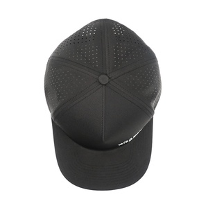 Casquettes de baseball respirantes de haute qualité personnalisées, imperméables, avec trous découpés au laser, chapeaux de sport avec boucle en plastique réglable - Product Image 5