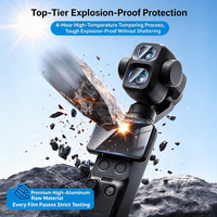 Pelindung Layar Kaca Tempered Ultra-tipis TENDAFEI Anti Gores dengan Film Anti-Refleksi AR untuk Pocket 4 Pro