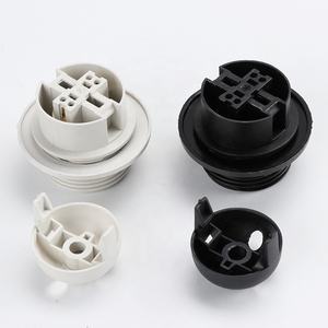 Accessoires de lampe de table, douilles <span class=keywords><strong>E27</strong></span> <span class=keywords><strong>E14</strong></span>, clip sur douille en plastique, <span class=keywords><strong>noir</strong></span> et blanc, douille d'ampoule, pièces d'éclairage - Product Image 3