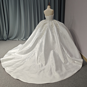 Vestido de Quinceañera con Hombros Descubiertos, Satén, Perlas, Cristales, Escote Corazón, Vestido de Gala para Mujer, Apliques de Encaje, Vestidos de Cumpleaños para Niñas 1234 - Product Image 2