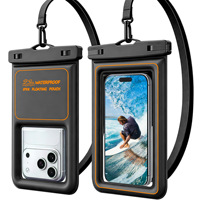 Étui étanche flottant en PVC IPX8 avec éponge pour téléphone, sac étanche pour sports de plein air, pochette étanche pour iPhone et Samsung