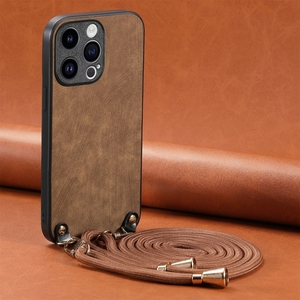 Para <span class=keywords><strong>iPhone</strong></span> 16E/16 Pro/15 Plus Lanyard Hard <span class=keywords><strong>Shell</strong></span> funda trasera - Product Image 5