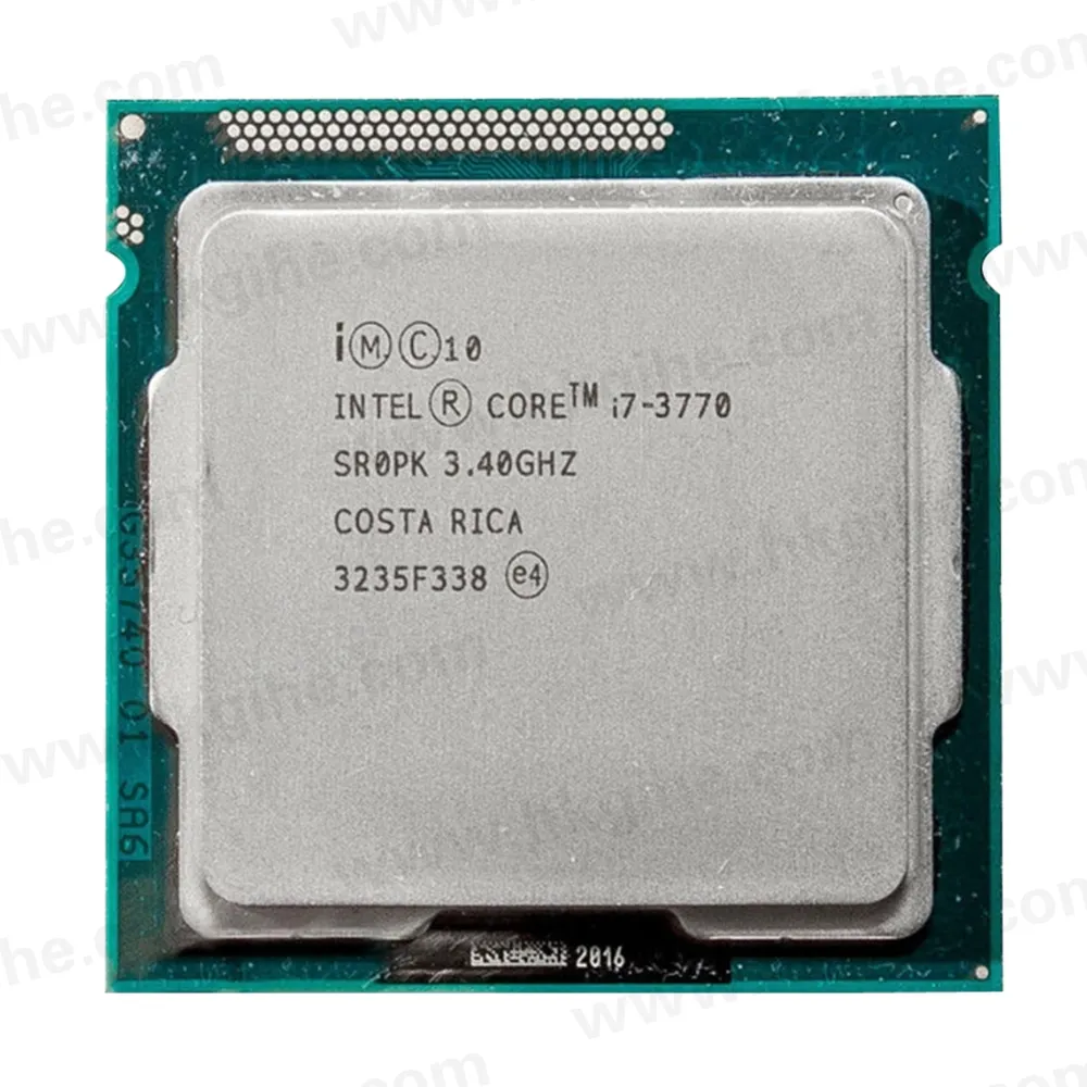 Stokta kullanılan i7 3770 LGA1155 masaüstü CPU i7-3770 işlemci 4 çekirdek 77W LGA 1155 ile yüksek kalite