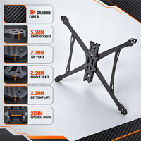 Châssis de drone FPV APEX HD 10 pouces, empattement 457 mm, type H, fibre de carbone, support FC 20x20 30x30, support moteur 16x16 19x19, CE/FCC