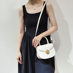 Sacs à main élégants de qualité supérieure pour femmes, sacs à main classiques en cuir véritable, fermeture à boucle, sangle amovible portable - Product Image 2