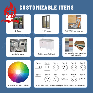 Micro-maison modulaire <span class=keywords><strong>Domus</strong></span>, cabine en acier détachable pour bâtiment de bureaux, site de vie mobile préfabriqué, secours d'urgence - Product Image 3