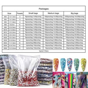 OLeeya Vente en Gros d'Usine Petit SS2 Dos Plat Strass Cristaux en Vrac Verre Flatback Non Hotfix Nail Strass pour Nails Art - Product Image 5