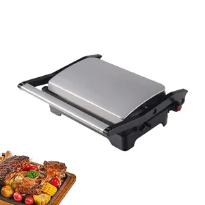 1200W 2-slice Sandwich for bbq Non-Stick Double Flat Cooking Plate Contact Electric Indoor Grill Panini Press Grill