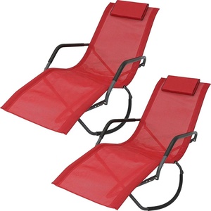 <span class=keywords><strong>Tela</strong></span> y Material de acero Cruz plegable portátil y ligero Silla de playa <span class=keywords><strong>tumbona</strong></span> - Product Image 3